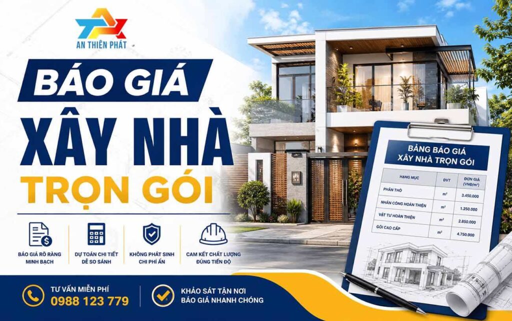 Báo giá xây nhà trọn gói