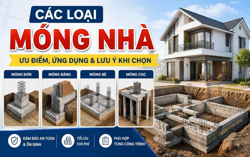 Các loại móng nhà