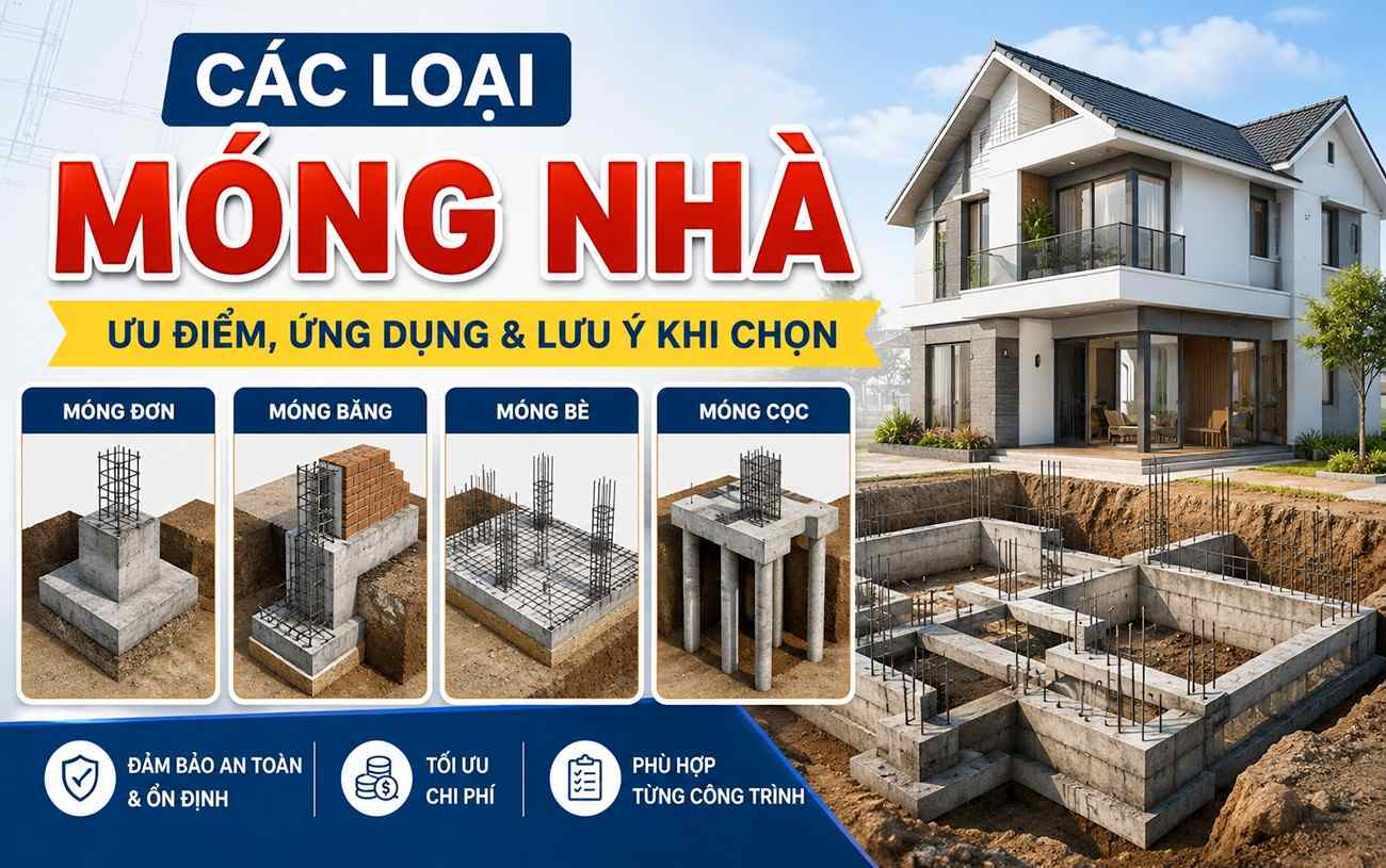 Các loại móng nhà