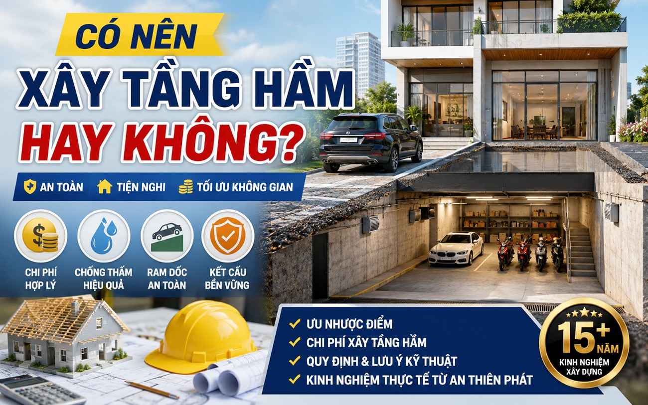 Có nên xây tầng hầm hay không