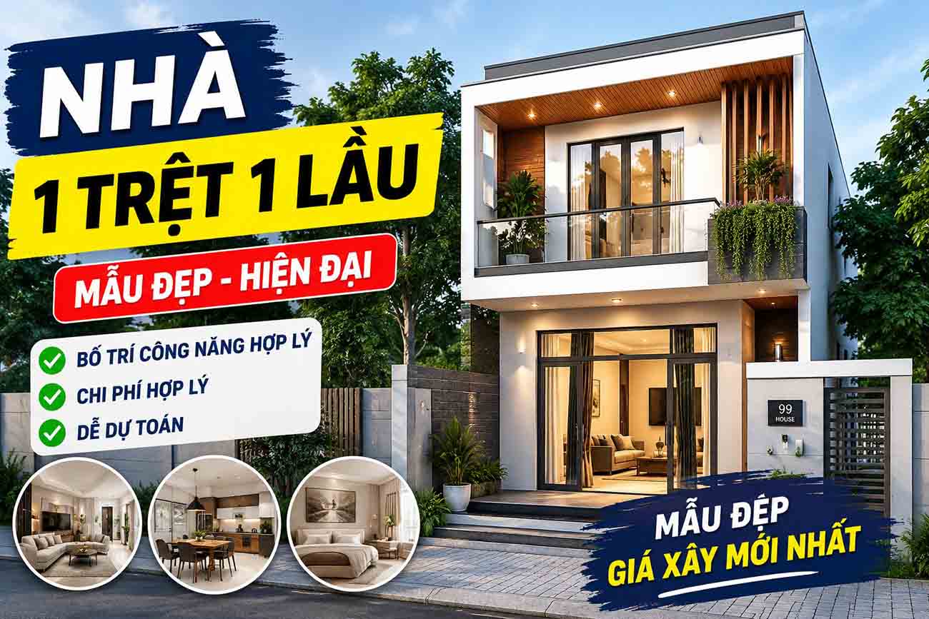Nhà 1 trệt 1 lầu