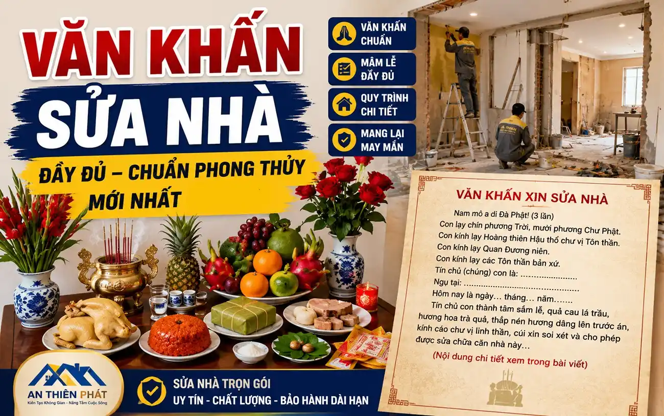 Văn khấn sửa nhà