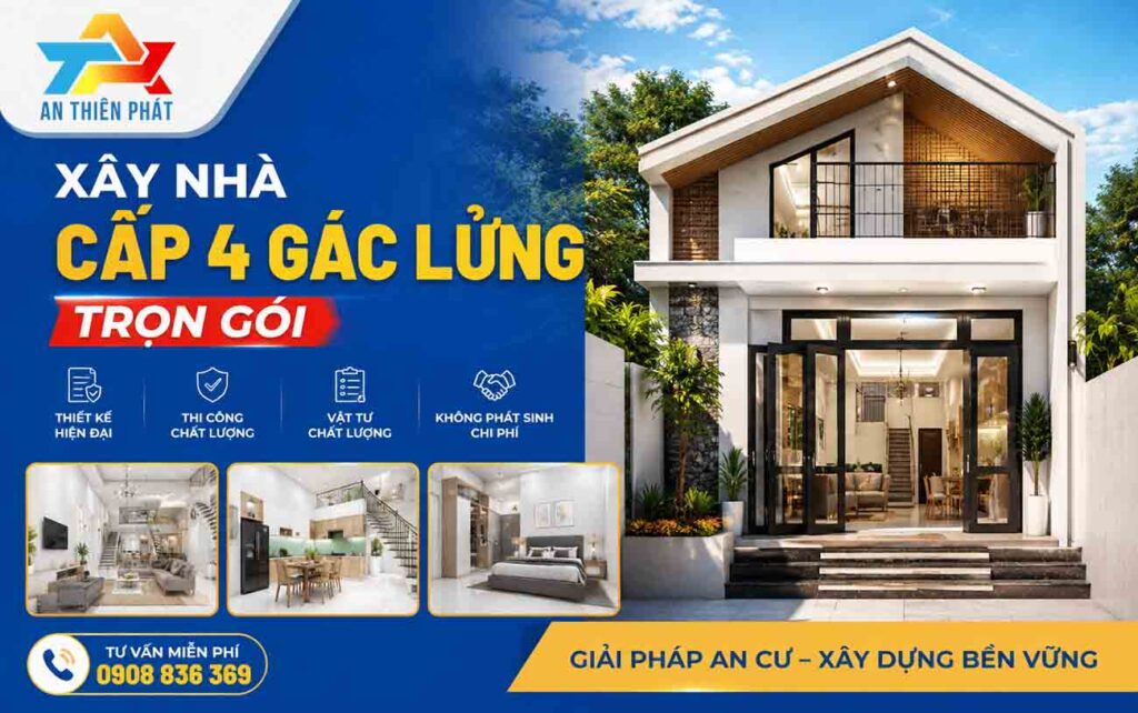 Xây nhà cấp 4 gác lửng