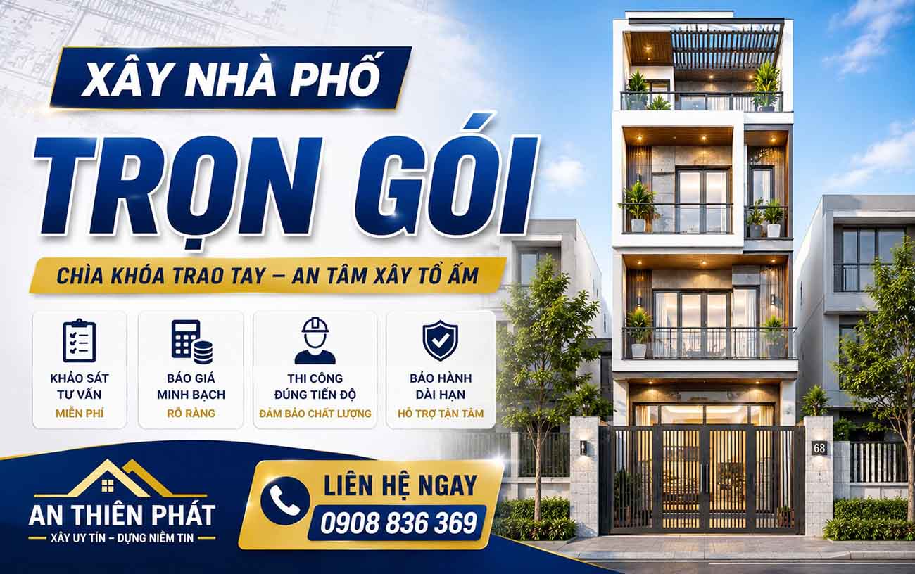 Xây nhà phố trọn gói