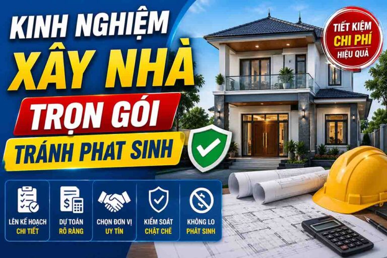 Kinh nghiệm xây nhà trọn gói tránh phát sinh