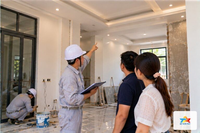 Bước 6 – Giám sát và nghiệm thu từng hạng mục – Quy trình sửa nhà trọn gói tại Thủ Đức