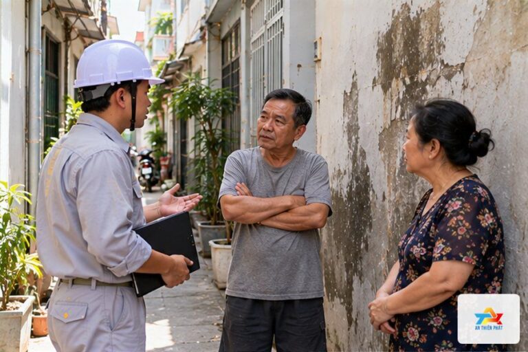 Hàng xóm làm thấm nhà: nói chuyện thế nào cho êm?