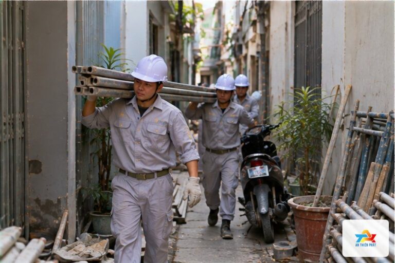 Khó khăn khi sửa nhà phố hẻm sâu và cách xử lý