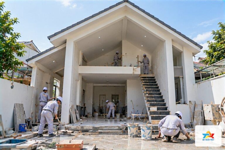Nhà cấp 4 và nhà có gác lửng