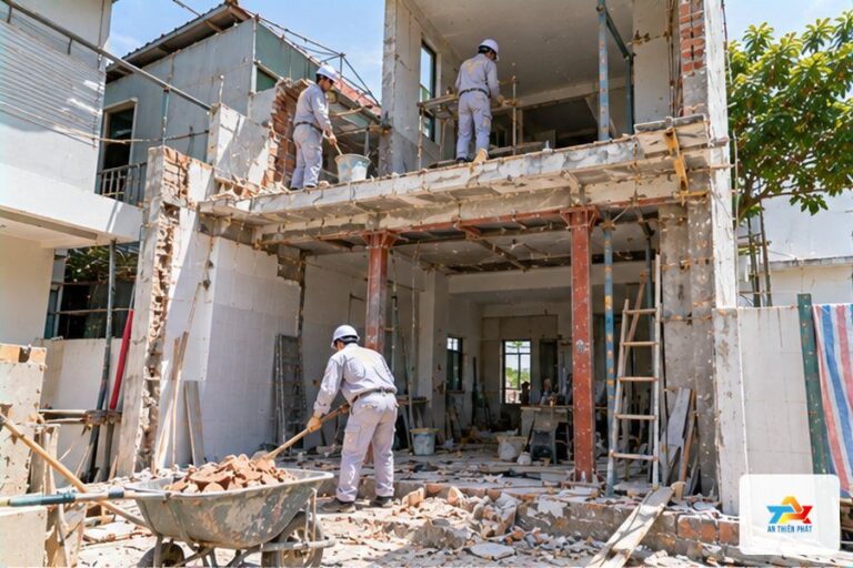 Sửa chữa, cải tạo, cơi nới và nâng tầng