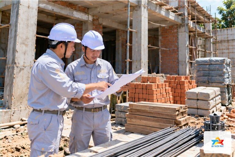 Thi công đúng bản vẽ, đúng vật tư