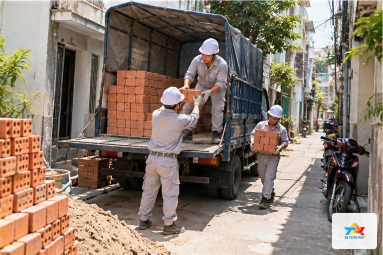Xe nhỏ, nhiều chuyến – Vì sao sửa nhà trong hẻm nhỏ tốn hơn nhà mặt tiền?