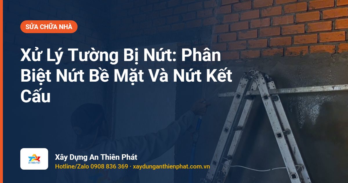 Xử Lý Tường Bị Nứt: Phân Biệt Nứt Bề Mặt Và Nứt Kết Cấu